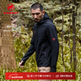 猛犸象（MAMMUT）【红标】Macun 2.0 男士户外防风防泼水连帽夹克外套软壳衣 黑色 2XL