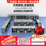 拾美拾惠 304不锈钢鞋柜带门净化无尘车间单双面多格员工更衣室带门换鞋柜 定制（请联系客服） 加厚304不锈钢