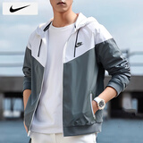 耐克（NIKE）外套男士 25夏季新款运动服装梭织连帽防风衣跑步健身风行者夹克 轻盈耐穿/内里网衬/晒图退10 3XL 【190】体重190~210斤左右