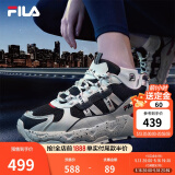 FILA 斐乐TREK满天星老爹鞋男鞋新款休闲鞋时尚复古运动鞋跑鞋  白芦笋/浆果蓝-WD 41