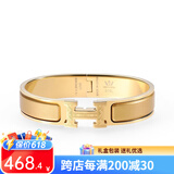 VTV V.V.BROWN品牌专柜款金手镯女珐琅手环送女朋友生日周年结婚轻奢高级感百搭 香槟色珐琅金扣