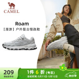 骆驼（CAMEL）漫游户外复古慢跑鞋女休闲运动 K23S09L7014-1 奶白/椰灰 37