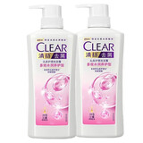 清扬洗发水750ml男女女士通用控油去屑止痒 家庭家用实惠大瓶装薄荷清 多效水润750g-2瓶