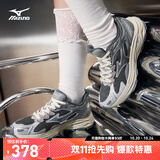 美津浓（MIZUNO）男女跑步运动休闲鞋缓震透气网面拼接RACER S 1.0 19/渣渣灰 43