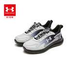 UNDER ARMOUR儿童舒适跑鞋男女童休闲透气耐磨运动鞋童鞋跑鞋 黑色【鞋垫一体化  不可分离】 37.5