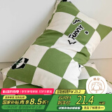 艾薇 老粗布枕套夏季凉席枕头套枕套一对装 熊猫 48*74cm