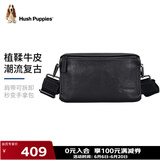暇步士（Hush Puppies）斜挎包单肩包头层牛皮男大容量复古邮差小挎包休闲简约父亲节礼物