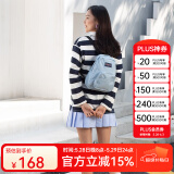 JANSPORT杰斯伯双肩包妈咪包旅行轻便双肩包女ins风小号背包TDH6 7G7 雾霾蓝
