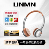 UNMN柏林之声头戴式无线蓝牙耳机无线降噪美式复古美拉德风长续航AI通话降噪耳麦女生穿搭2025新款 慕光银