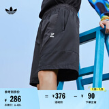 adidas舒适拼接运动短裤男装夏季阿迪达斯官方三叶草   黑色   2XL