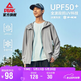 匹克防晒风衣男夏季速干冰丝休闲防晒衣户外透气风衣连帽外套DF652521