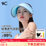 VVC成毅同款遮阳帽夏季男女户外骑行太阳帽女神帽遮脸防紫外线防晒帽 【经典款】蓝色 可调节
