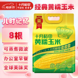 十月稻田 黄糯玉米 3.52斤(220g*8根) 东北甜黏玉米棒 早餐苞米 真空包装