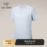 ARC'TERYX始祖鸟 KADEM HENLEY SS 透气 男子 速干短袖T恤 Daybreak Heather/破晓蓝 S