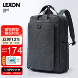 乐上（LEXON）休闲双肩包男14/15.6英寸笔记本电脑包通勤旅行包轻便书包绿色