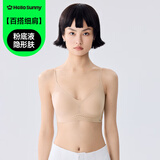 Hello Sunny【林允同款】森呼吸凉感软提拉聚拢文胸透气网孔粉底液隐形欧若风 【林允同款细肩带】粉底液隐形肤 M (70C/75AB，建议90-110斤)