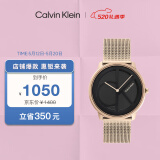 凯文克莱（Calvin Klein）CK手表Logo款钢带石英中性腕表情侣手表生日礼物25200029
