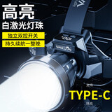 沃尔森极光头灯感应赶海头戴式强光充电远射防水工作矿灯钓鱼头戴式