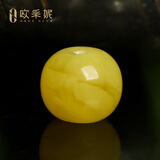 欧采妮（OUCERNY）天然蜜蜡散珠琥珀满蜜鸡油黄老形圆珠配珠佛珠文玩手串配件珠单颗 老型单株 18mm