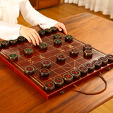 紫湖50号黑檀木中国象棋实木高档大号成人折叠便携棋盘礼盒套装露营