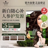 施华蔻（Schwarzkopf）怡然滋养染发霜4.6盈润醇咖 染发剂染发膏植物人参 多次盖白补染
