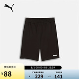 彪马PUMA纯棉宽松运动风短裤男子2025年春夏直筒休闲裤690258 2XL