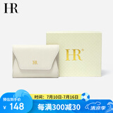 HR赫莲娜包包女包卡包女荔枝纹牛皮零钱包小巧卡片包 礼盒装 米白色