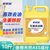 家家宜生姜洗洁精大桶5kg 洗洁精食品级 除味去腥洗涤灵强效去油家庭用