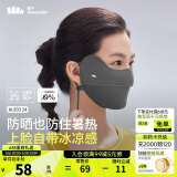 蕉下（beneunder）防晒口罩女防晒面罩防紫外线全脸腮红口罩透气骑行口罩高颜值 【凉感护眼角-纯色款】远山灰