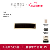 亚历山大（ALEXANDRE DE PARIS）城市轻户外发夹经典款马尾夹横夹撞色发饰女时尚简约头饰横夹 X 黑色 6公分 均码