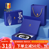 古士旗品牌男士皮带男真皮自动扣腰带商务裤带生日礼物实用送爸爸