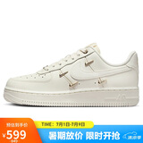 耐克NIKE板鞋女空军一号 AIR FORCE 1运动鞋FV3654-111帆白38.5