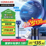 康佳（KONKA）空气循环扇电风扇家用风扇智能语音小风扇八字摇头换气扇台式电扇遥控落地扇空调伴侣KXHS-1801W-P