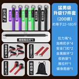 施耐德拉力绳弹力带健身器材男胸肌运动训练开背练肩多功能弹力绳子家用 升级乳胶16件套+推拉杆