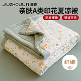 九洲鹿夏季A类亲肤抗菌夏凉被可机洗纤维空调被150*200cm凉感被