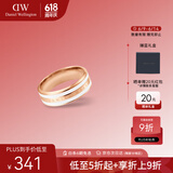 丹尼尔惠灵顿（DanielWellington）dw戒指女绸缎白玫瑰金情侣对戒生日礼物送女友DW00400042
