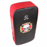 龙动力散打全仿皮脚靶跆拳道方靶空手道拳击手靶挡板用品专业训练脚靶 黑红色