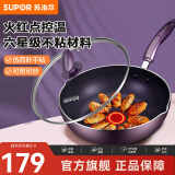 苏泊尔（SUPOR）火红点炒锅不粘平底煎锅煎炒锅厨房炒菜锅电磁炉燃气通用 PJ28R4- 28cm