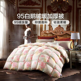 富安娜家纺 羽绒被芯95%白鹅绒被子冬天加厚冬被 【加厚被】95白鹅绒经典款-新奥菲 双人被1.5/1.8米（被芯203*229cm）