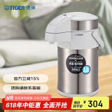 虎牌（TIGER）不锈钢保温壶气压式热水瓶MAA-A30C-XW珍珠白3升
