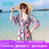 宜肤比基尼泳衣女三件套韩国温泉分体平角保守遮肚性感显瘦游泳装