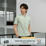 KOLON SPORT/可隆SECO空气POLO 男子户外运动速干防晒抗菌短袖 LHPT4MTT53-JA 翠绿 180/XL