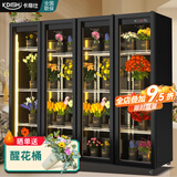 卡帝仕 花店商用鲜花保鲜柜大容量风冷鲜花保鲜冰箱鲜花冰柜鲜花冷藏保鲜柜鲜花冷柜展示柜鲜花柜保鲜柜 高端款超大四门【无需排水三光切换】