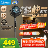 美的（Midea）【雀巢推荐 幸运草安睡Ultra】语音空气循环扇/国家补贴/直流变频静音家用净化电风扇3D摇头落地扇