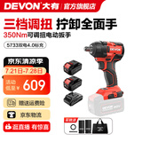大有（Devon） 电动扳手5733锂电冲击扳手电圆锯木工架子工汽修扳手电动风炮 5733 双电4.0Ah标充（40W）