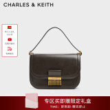CHARLES&KEITH复古锁扣豆腐包单肩斜挎包包女包生日520礼物CK2-80781400 Dark Moss深苔绿色CK2-80782444 S/M