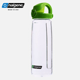 乐基因（nalgene）户外运动水杯塑料骑行随手杯子男女学生大容量便携直饮美国进口 5565-4024透明莹彩绿 650ml