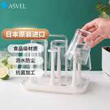 阿司倍鹭（ASVEL）日本进口塑料杯架 手提沥水茶杯玻璃杯挂架 家用杯子置物架