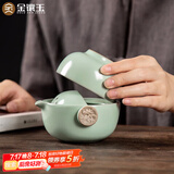 金镶玉功夫旅行茶具套装泡茶壶 快客杯飘逸杯盖碗汝窑 祥龙快客杯