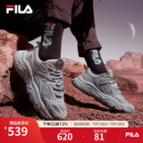 FILA【男女同款】斐乐官方跑步鞋复古老爹鞋火星鞋潮流时尚老爹鞋 女-合金灰-AL 36